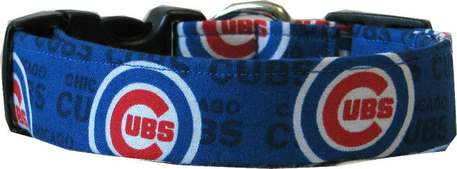 Mini Chicago Cubs Dog Collar