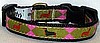 Retro Dachshunds Ribbon Dog Collar - SM